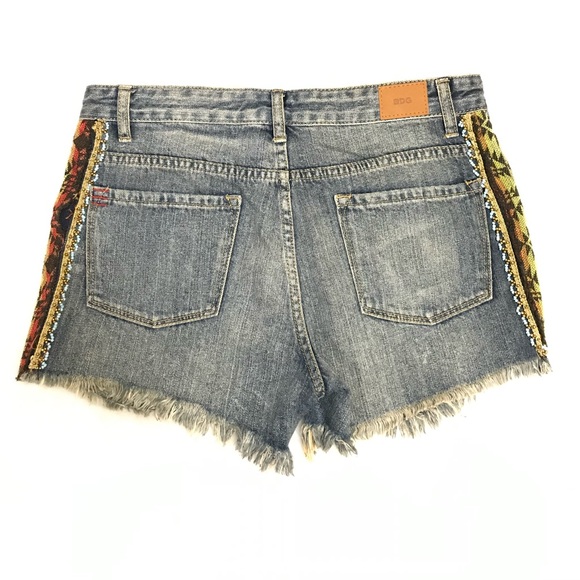 BDG Aztec Freja Denim Shorts - Picture 6 of 10